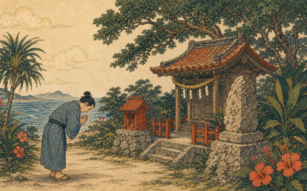 Karate offered as prayer at Okinogu