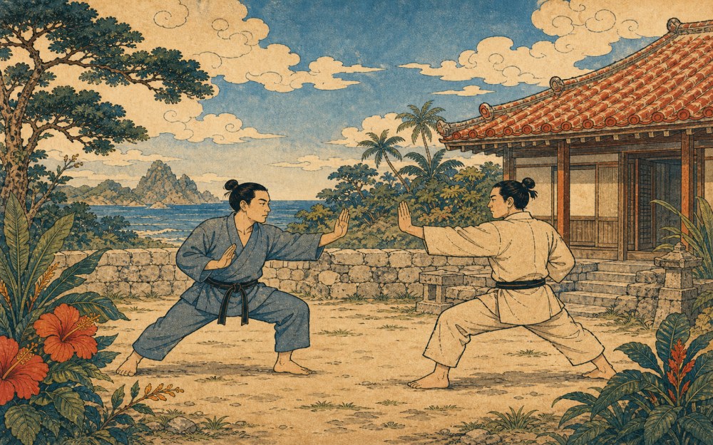 Ryukyu te refined in Okinawa